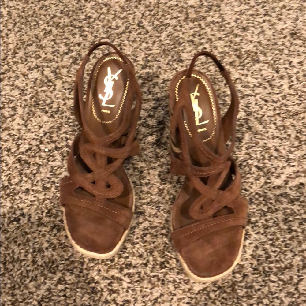 Authentic YSL platforms size 38